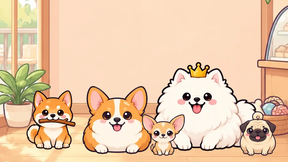 น้องหมาหลายพันธุ์ในคาเฟ่ เกม Mofu Pups
